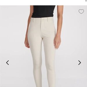 BYLT Womens ivory Essential Stretch Everyday Pant XL